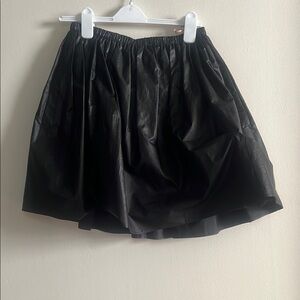 Christopher Kane Black Pleated Bubble Mini Skirt